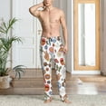 thumbnail image 5 of Peace Symbol Mushroom Hippie Men'S Pajama Pants Soft Sleep Lounge Pants Pjs Bottoms With Pockets Medium, 5 of 6