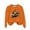 Orange, variant on Long Sleeve Funny Sweatshirts for Women Crew Neck Halloween Sweatshirt Pumpkin Ghost Cute Graphic Sweater Tops Orange, 3XL