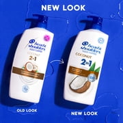 Head and Shoulders 2 in 1 Dandruff Shampoo and Conditioner, Coconut, 28.2 fl oz