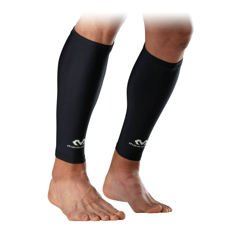 McDavid Sport Compression Calf Sleeves, Pair, Black, Unisex, Adult, Large/Extra  Large 