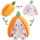 thumbnail image 1 of Conejito de Peluche de Fresa y Zanahoria, Simpático Reversible Con Cremallera, rable Regalo para Niños (10 Pulgadas Zanahoria), 1 of 3