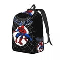 thumbnail image 3 of Mochila para adolescentes con diseño de superhéroe Spiderman Spiderverse con bolsillo, mochila de negocios para estudiantes, para hombres y mujeres, bolso de hombro para computadora portátil, 3 of 5