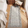 thumbnail image 3 of Rugs for Living Room Area Rug Carpet x Vintage Living Room Rugs for Bedrooms Machine Washable Rug for Dining Room Nusery Floral Distressed Grey Rug, 3 of 7