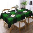 thumbnail image 2 of Rectangle Table Cloth, Large Black and Green Buffalo Plaid Resistant Washable Tablecloth Decorative Table Cover for Dining, Indoor and Outdoor, 2 of 6