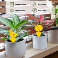 thumbnail image 5 of QARUN 200 Sheets Fruit Fly Sticky Traps for Fruit Fly Gnat Trap for House Indoors Sticky Traps Catcher for Gnats Fungus Gnats Mosquito Catcher for Kitchen Outdoor Plants(Yellow), 5 of 6