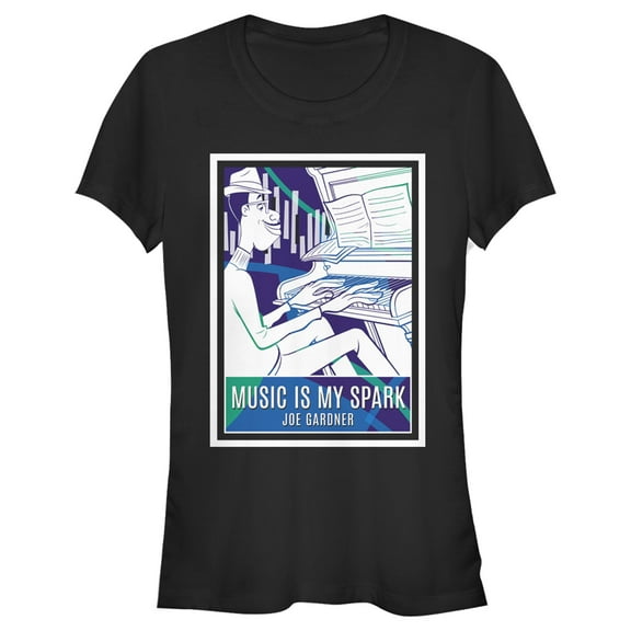 Junior's Soul Music Is My Spark Graphic Tee Black Medium