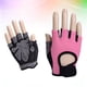 thumbnail image 4 of GOOHOCHY Mujeres Moda Entrenamiento de fuerza Guantes de medio dedo Guantes protectores de palma Equipamiento deportivo Guantes para levantamiento de pesas Entrenamiento con mancuernas (Rosa, Talla S), 4 of 7