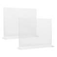thumbnail image 3 of 2pcs Acrylic Poster Stand Desktop Price Display Stand Restaurant Menu Holder Stand (A5), 3 of 8
