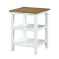 thumbnail image 5 of Convenience Concepts Tribeca End Table in White and Driftwood Brown Wood Finish, 5 of 5