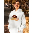 thumbnail image 2 of Handmade Donuts Hoodie Women -SPIdeals Designs, Female 4X-Large, 2 of 4