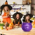thumbnail image 6 of BNNG 8 Inch Plastic Cauldron Kettle - Large Halloween Bucket for Party Decor, Witch Brew Centerpiece, St. Patrick’s Day, Candy Bowl, Themed Tabletop Decoration, 6 of 8