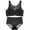 Black, variant on Comfortable Plus Thin Side Beauty Back Shining No Steel Ring Wrapping Bra,Bras for Women Green 32