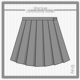thumbnail image 4 of Falda corta negra para mujer, verano 2023, corte A, cintura alta, adelgazante, falda pequeña Jk, falda plisada extensible para mujer, 4 of 5