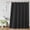 Black, variant on Two-in-One Waterproof Fabric Shower Curtain - No need for an inner lining. Hotel-style checked weaving. Easy to clean and machine washable bathroom shower curtain set.