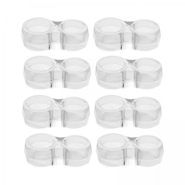 Tope de puerta,Tope de puerta de PVC Protector de muebles de pared,Tope de manija de puerta transparente anticolisión,Tope de puerta protector de pared para habitación reutilizable,Tope de