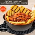 thumbnail image 3 of 7 Inch Silicone Trivet Mat, Silicone Pot Holders Anti Slip 5Pcs   for Family, 3 of 8