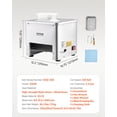 thumbnail image 3 of VEVOR Meat Cutter Machine, 550W Meat Slicer, 350 lb/h Commercial Meat Cutting Machine, Stainless Steel, 3.5 mm Thickness, Electric Food Cutting Slicer for Home Kitchen, Restaurant, Supermarket, 3 of 10