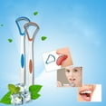 thumbnail image 3 of Plastic Tongue Scraper for Adults – Soft Tongue Cleaner for Bad Breath, Gentle Oral Care Tool Removes Plaque & Bacteria(1pc), 3 of 7