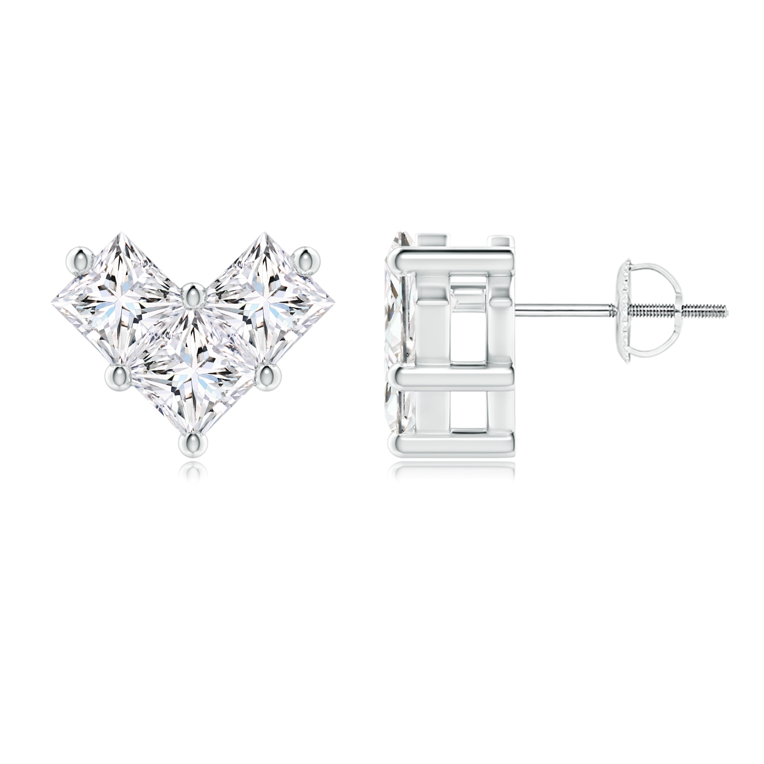 walmart princess cut diamond stud earrings