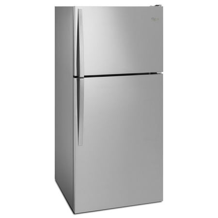 Whirlpool - 18.2 Cu. Ft. Top-Freezer Refrigerator - Monochromatic Stainless-Steel