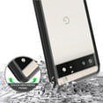 thumbnail image 3 of Phone Case for Google Pixel 7 Pro Hybrid Slim Crystal Clear Transparent Shock-Absorption Bumper with TPU + Hard PC Back Frame Cover for Pixel 7 Pro - Black, 3 of 8