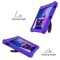 thumbnail image 4 of Kids Friendly Rugged Case for Lenovo Tab M10 Plus (3rd Gen) 10.6" 2022, Heat Dissipation Multi-viewing Angle Stand, 360 Degree Rotation Shock-Absorbing Drop Protection Shoulder Strap, Purple, 4 of 10
