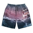 thumbnail image 5 of Goofa Boat Lighthouse Storm Waves Printed Mens Swim Trunks Summer Quick Dry Short Beach Swimwear Bathing Suits-X-Large, 5 of 9