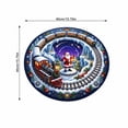 thumbnail image 3 of Christmas Rugs, 3D Rugs Optical Illusion Christmas,Soft Non-Slip Washable, Round Floor Carpet For Porch Holiday Entryway Living Room Deco, 3 of 6