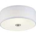 thumbnail image 2 of Progress Lighting Inspire Collection 1-Light LED Flush Mount in Brushed Nickel with Summer Linen Shade, 2 of 11