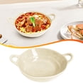 thumbnail image 2 of Small Vintage Ceramic Bowl with Handles, Serving Bowls - Large Big Bowl for Mixing, Salad, Pasta, Mashed Potato, Chips - Colorful & Decorative for Parties & Entertaining, 2 of 7