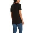 thumbnail image 2 of Matty M Womens' Twist Knot Top (Black, 3X), 2 of 7