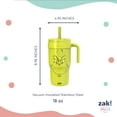thumbnail image 4 of Zak Designs Grinch Kids Straw Cruiser Tumbler 18oz, Leakproof Stainless Steel, 4 of 5