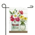 thumbnail image 2 of Welcome Friends Spring Bouquet Outdoor Garden Flag 12.5" x 18", 2 of 3