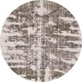 thumbnail image 1 of Ahgly Company Indoor Round Abstract Mauve Taupe Purple Abstract Area Rugs, 3' Round, 1 of 6