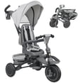 thumbnail image 1 of Qaba 6 in 1 Toddler Tricycle for 1-5 Years Old with Push Handle, Grey, 1 of 10