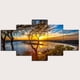 thumbnail image 1 of 1/2pcs, Modern Canvas Painting Beautiful Sunrise Natural Landscape Tree Canvas Painting Posters And Prints Wall Art Pictures Home Decor No Frame, 1 of 4