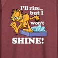 thumbnail image 3 of Garfield - Rise But Won't Shine - Women's Lightweight French Terry Long Sleeve Shirt, 3 of 5