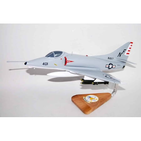 VA-56 Champions A-4 Model, 1/27th Scale, Mahogany, Navy