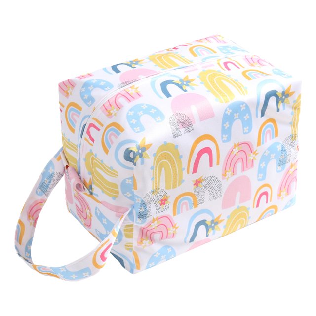 Bolsa de pañales colgante impermeable, bolsas secas húmedas reutilizables para pañales de tela para bebés