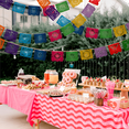thumbnail image 3 of Adorno de PAPEL PICADO en PLÁSTICO ARTEMEX FLORES MULTICOLOR 10 tiras 5m, 3 of 3