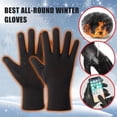 thumbnail image 1 of Mens Winter Warm Windproof Waterproof Fleece Lined Thermal Touch Screen Gloves (L SIZE), 1 of 1