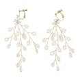 thumbnail image 3 of s mujeres flor de material cristal con colgante decración Clip el oído joyería de Hugo Pendientes de plata de ley para mujer, 3 of 9