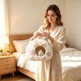 thumbnail image 3 of Rabbit Hideout Pig Hideout Bed, Bunny Bed for Rabbit Pig Hiding Hut, Small Animals Washable Winter Sleeping House for Small Pet, Cozy Small Animal Shelter Collection, Warm Pet Resting House Set, 3 of 3