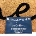 thumbnail image 4 of Safavieh Welcome Coir Door Mat, 23" x 36", Natural/Black, 4 of 4