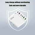 thumbnail image 6 of Aodebiao 160W 6-Port Fast Charger with PD & QC3.0 for iPhone Android Laptop Multi Device Charging Station Smart Power Distribution Overheat Protection Travel Office Home, 6 of 6