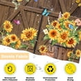 thumbnail image 2 of Sunflower Shower Curtain Vintage Farmhouse Barn Door Decor Curtain for Bathroom Spring Floral Waterproof Fabric Bath Curtain with 12 Hooks 72x72 Inches, 2 of 4