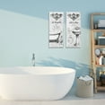thumbnail image 2 of Stupell Industries Antique French Bathroom Motifs 2 Piece Canvas Wall Art Set design by Lettered and Lined, 30 x 13, 2 of 7