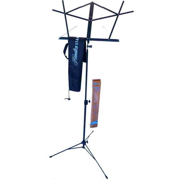 Hamilton Deluxe Folding Music Stand | Black