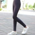 thumbnail image 4 of Little Girls Yoga Leggings Big Kids Footless Tight Legging Teen Skinny Running Fitness Dances Pants 7-13Y, 4 of 7
