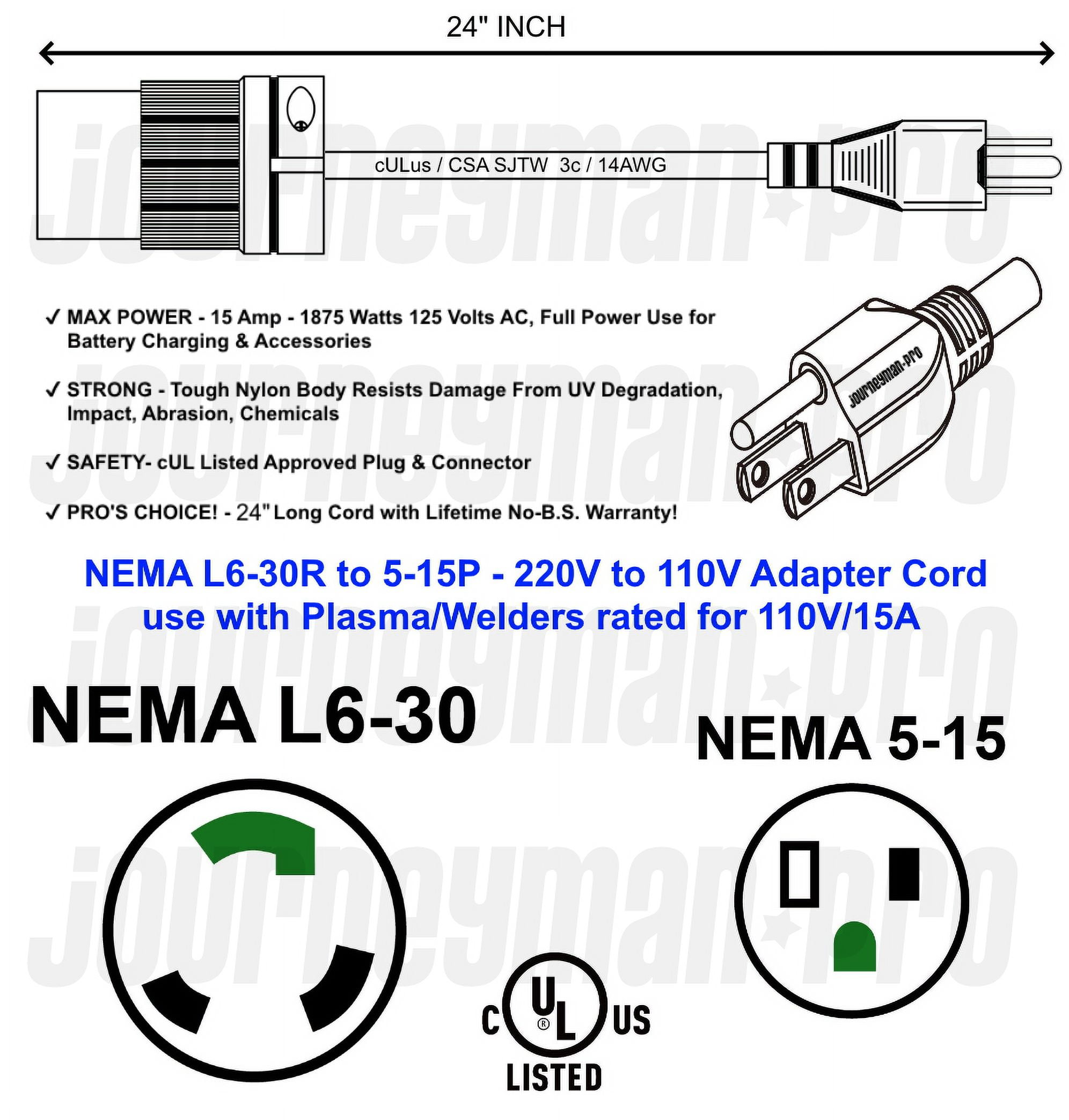VEVOR 25'-50' 220V Heavy Duty 10/3 8/3 Welder Extension Cord for MIG